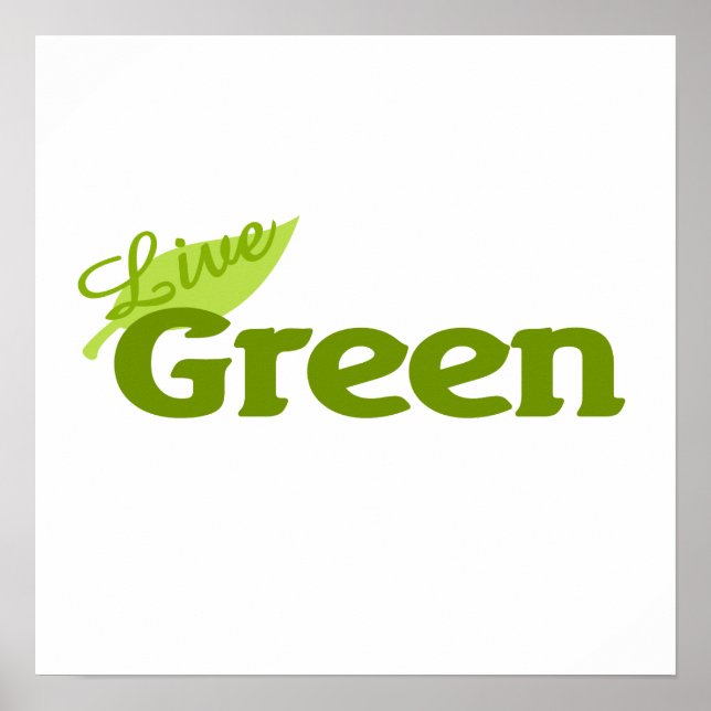 Live Green Poster (Front)