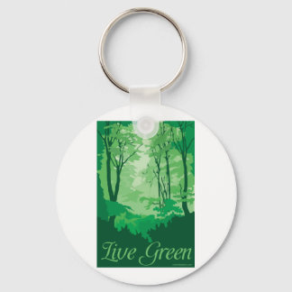 Live Green - Tree Hugger Key Ring