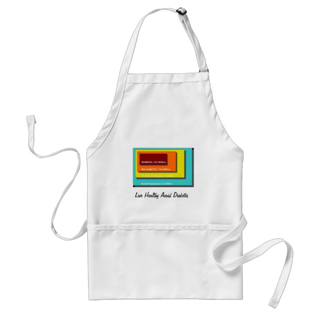 Live Healthy Avoid Diabetes Standard Apron (Front)