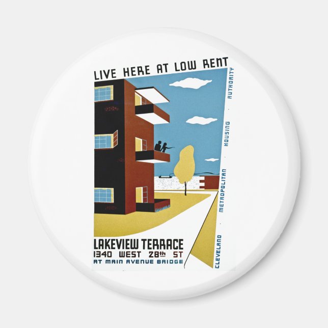 Live Here at Low Rent Magnet (Front)