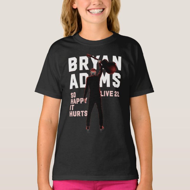 LIVE HURTS SO BRYAN IT SO 2022 ADAMS TOUR Essentia T-Shirt (Front)