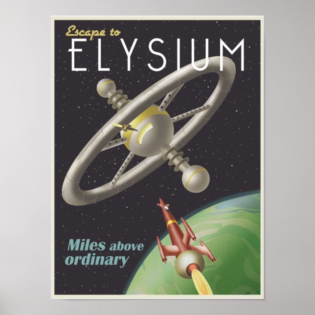 Live in a Space Station Poster (Front)