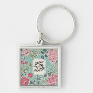 Live in Bloom Grow With Grace Key Ring