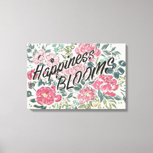 Live in Bloom   Happiness Blooms Canvas Print