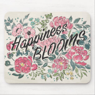 Live in Bloom Happiness Blooms Mouse Mat