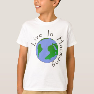 Live in Harmony - Planet Earth Kid's Shirt