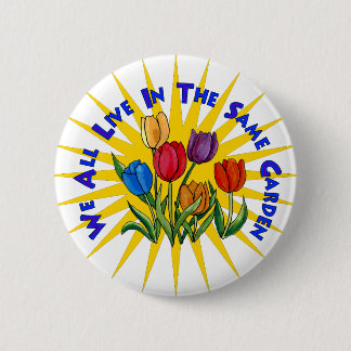 Live In Peace Garden 6 Cm Round Badge