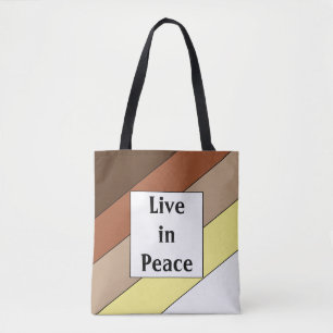 Live in Peace- Racial Harmony Tote Bag