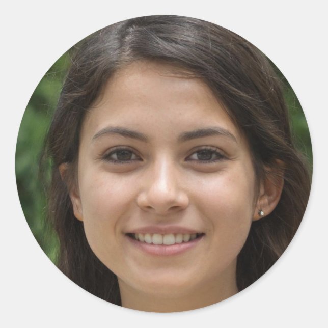 Live in the Moment Classic Round Sticker (Front)