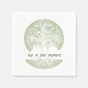Live in the Moment Tree Napkin