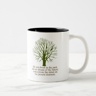 Live in the Present Moment Two-Tone Coffee Mug