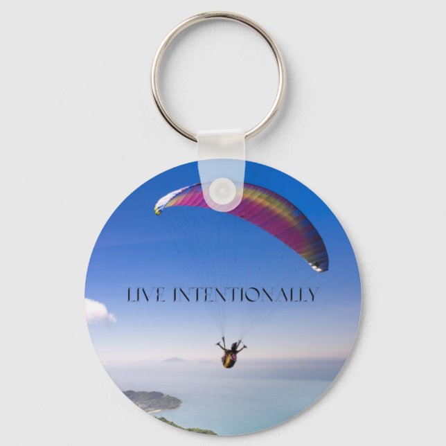 Live Intentionally Key Ring (Front)