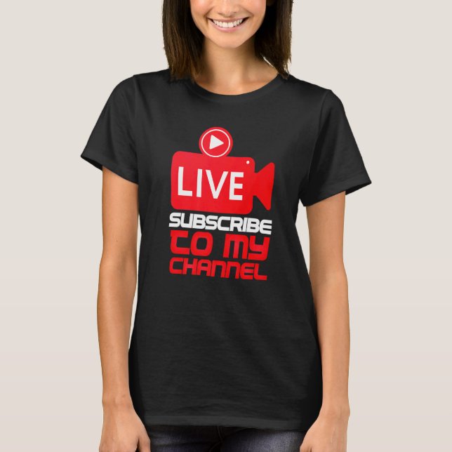 Live Irl Streaming Streamer Creator Blogger T-Shirt (Front)