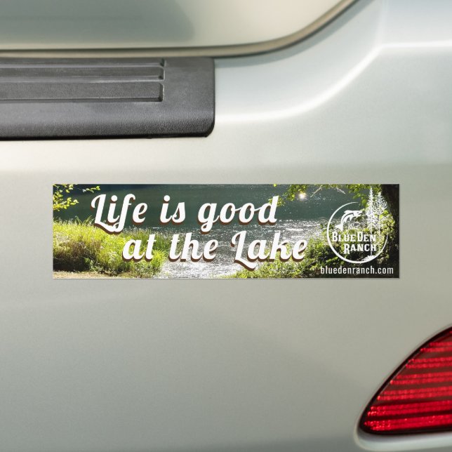 Live is Good at BDR Bumper Sticker (On Car)