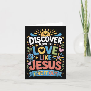 Live It Out Bible School Christian Camp Vbs 2025  Card