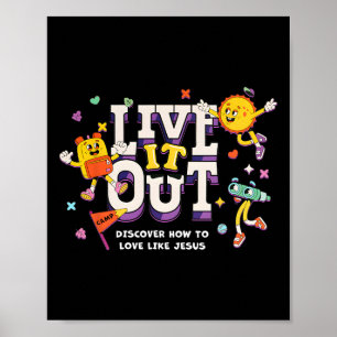 Live It Out Love Like Jesus Vbs 2025 Christian Cam Poster