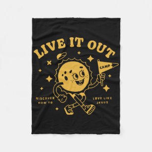 Live It Out Vbs 2025 Bible School Christian Youth Fleece Blanket