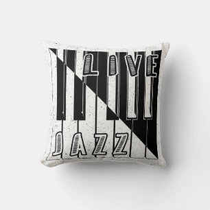 Live Jazz Calligraphy Illusion Logo Lettering with Cushion