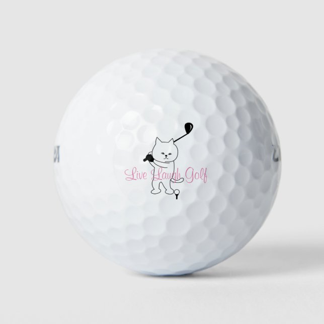Live Laugh Golf Golf Balls (Front)