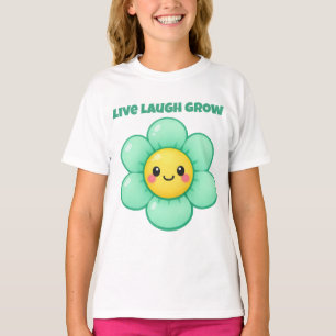 Live Laugh Grow Cute Inspirational T-Shirt
