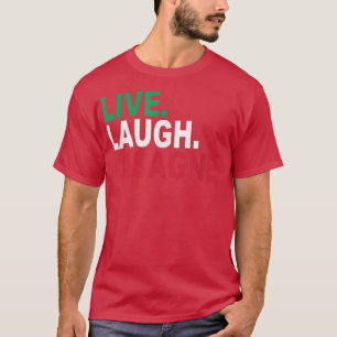 Live Laugh Lasagne Pasta Pizza Cooking Italian Rec T-Shirt
