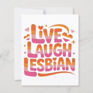 Live Laugh Lesbian Funny LGBTQ Community
