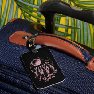 Live Laugh Lesbian Racoon Lesbian LGBTQ Pride  Luggage Tag