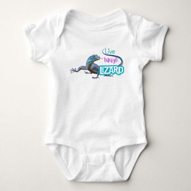 Live Laugh Lizard Baby Bodysuit (Front)