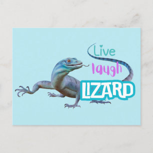 Live Laugh Lizard Postcard