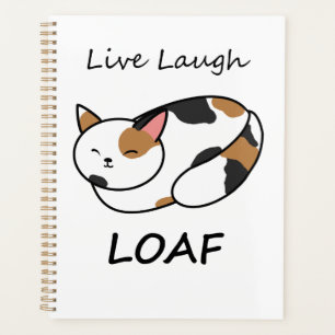 Live Laugh Loaf Calico Cat Organiser