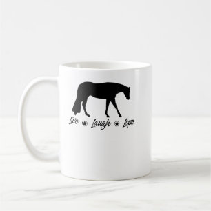 Live Laugh Lope Equestrian Western Pleasure Horse Coffee Mug