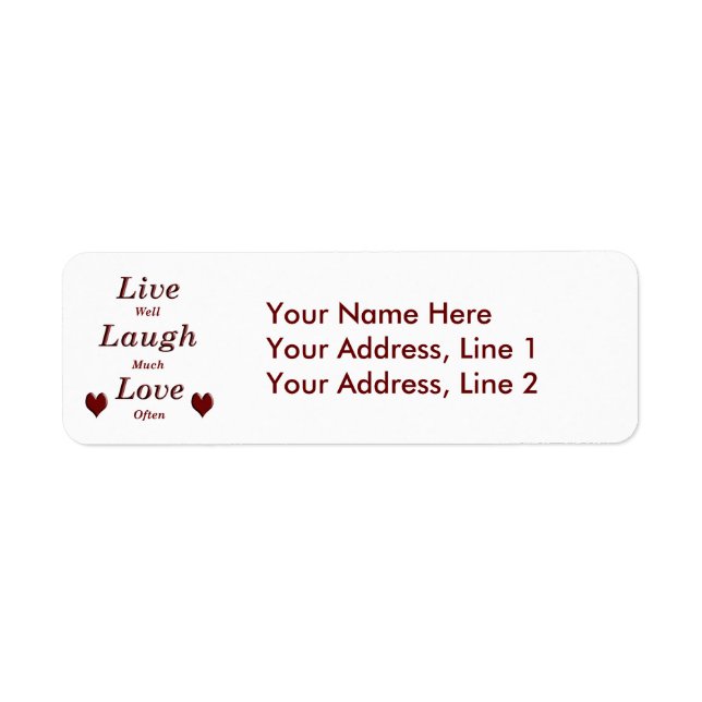 Live Laugh Love (Front)