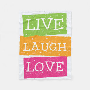 Live Laugh Love 2 Fleece Blanket