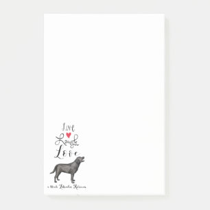 Live Laugh Love a Black Lab Post-it Notes