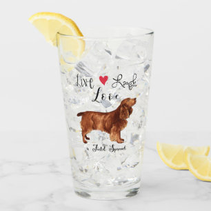 Live Laugh Love a Field Spaniel Glass