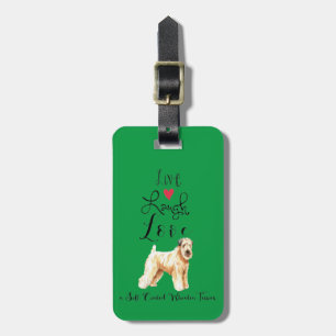 Live Laugh Love a Wheaten Luggage Tag