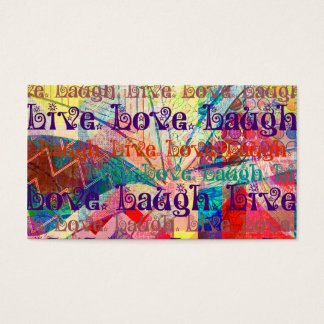 Live Laugh Love Abstract Textured Plaid Pattern