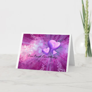 live laugh love always card