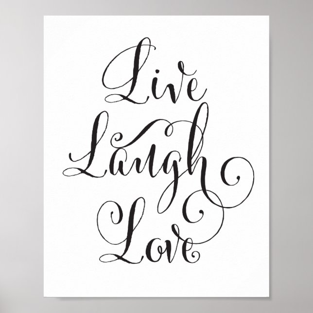 Live, Laugh, Love art print (Front)