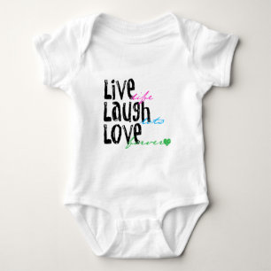 Live Laugh Love Baby Bodysuit