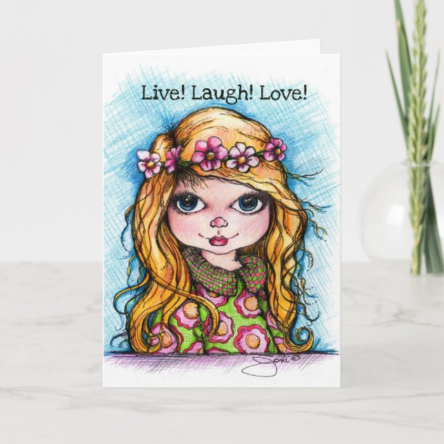Live! Laugh! Love! Card (Front)