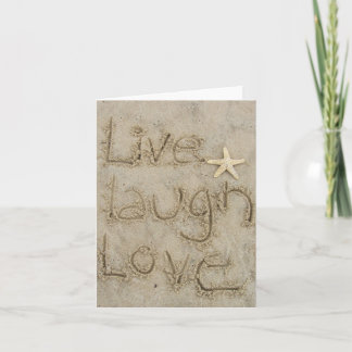 live laugh love card