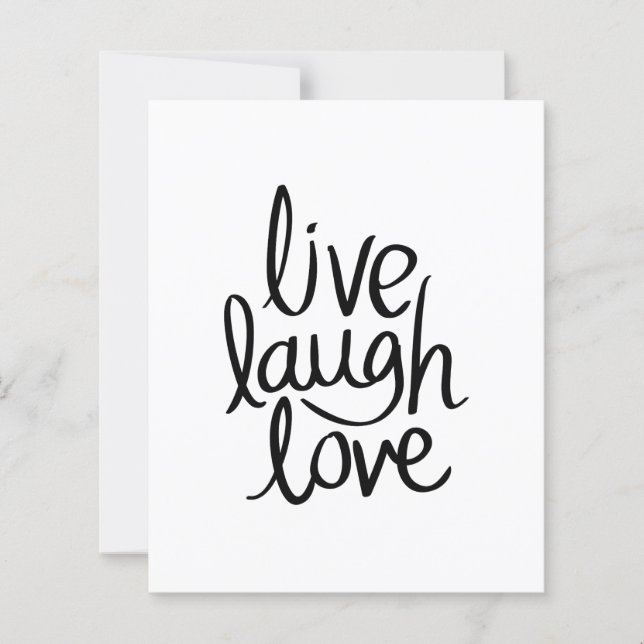 Live Laugh Love – Classic Inspirational Typography (Front)