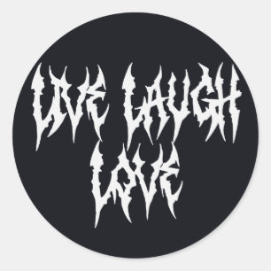 Live, Laugh, Love Classic Round Sticker
