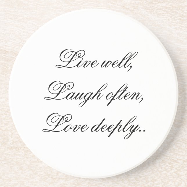 Live Laugh Love Coaster (Front)
