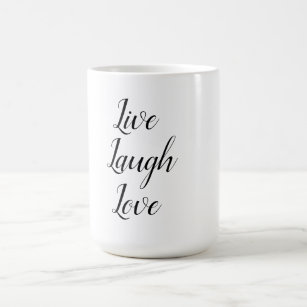 "live,laugh,love" coffee mug