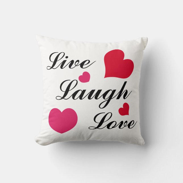 Live, Laugh, Love Cushion (Front)