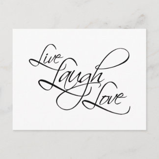 Live Laugh Love Customise Product Postcard