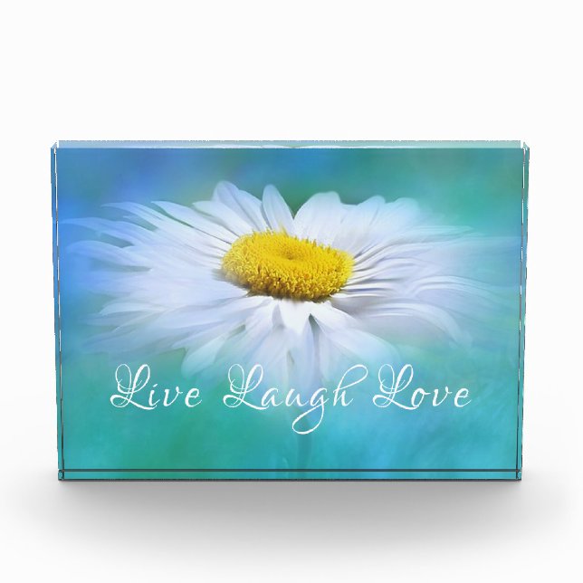 Live Laugh Love Daisy Photo Block (Front)