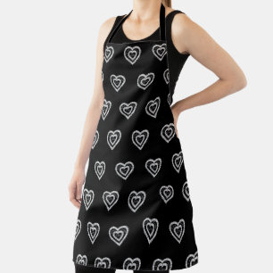 Live Laugh Love Diamond Heart Apron